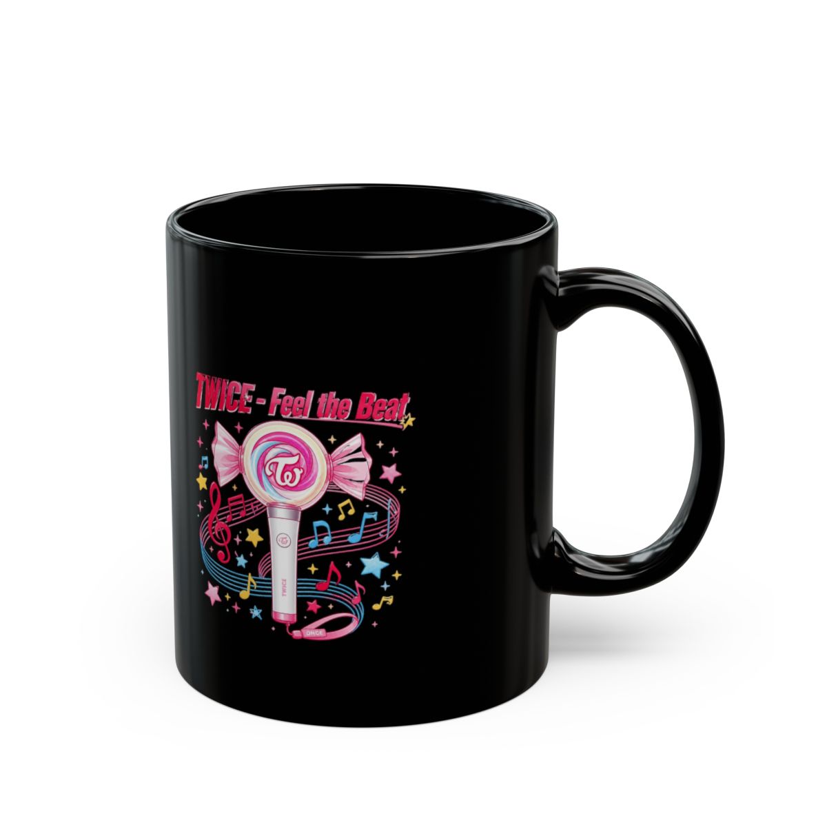 TWICE "TWICE - Feel the Beat" Black Mug - Official mugs merchandise