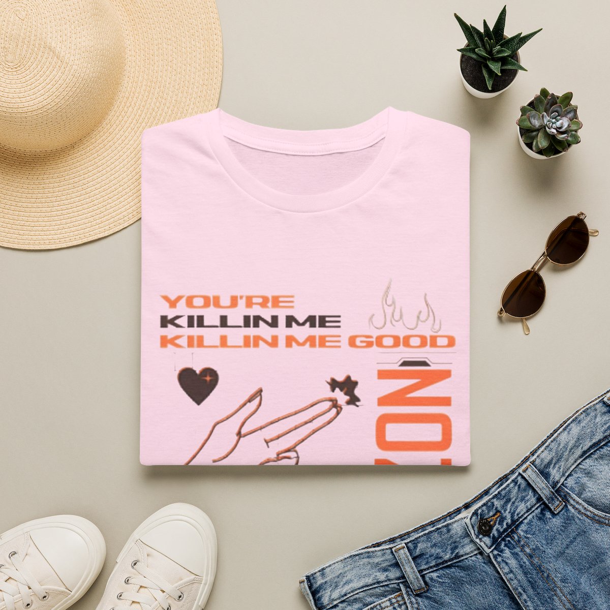 You're Killin Me Killin Me Good T-Shirt | Graphic Text Heart