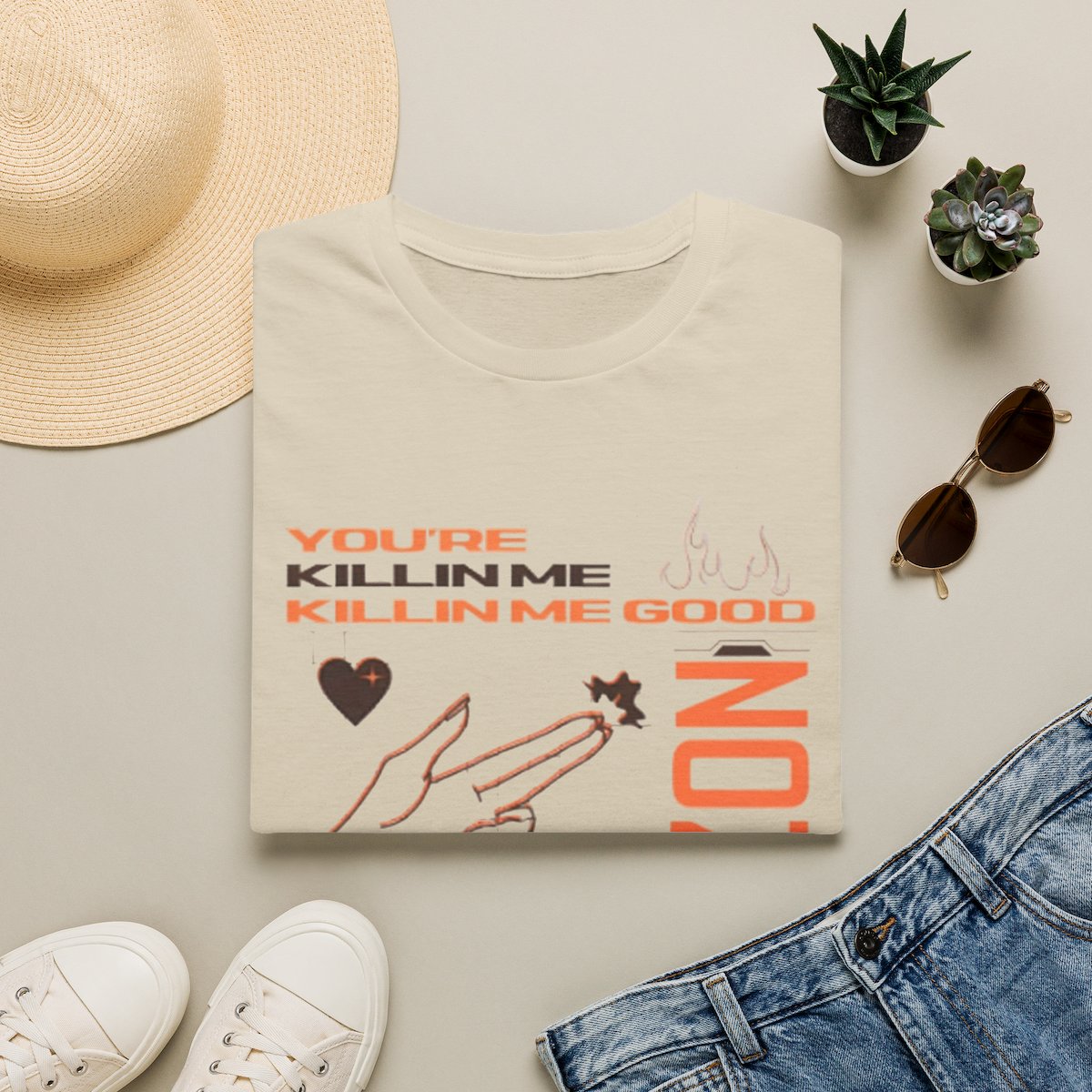 You're Killin Me Killin Me Good T-Shirt | Graphic Text Heart