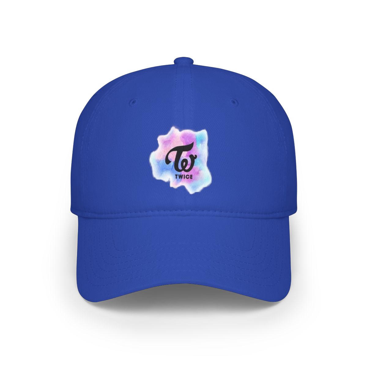 Watercolor Flower Splash baseball cap | pastel floral logo hat | TWICE Kpop